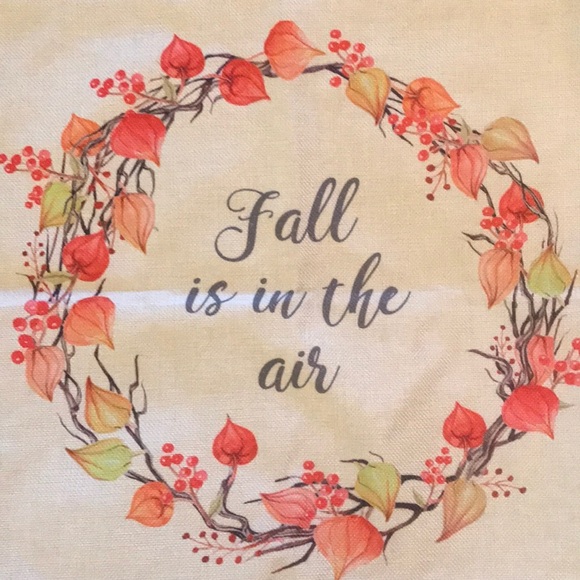 Fall is in the air wreath pillow cover NWOTS’s - Picture 2 of 3